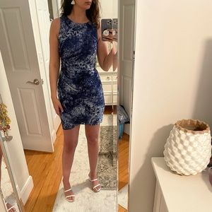 Adrianna Papell Lace Blue Dress